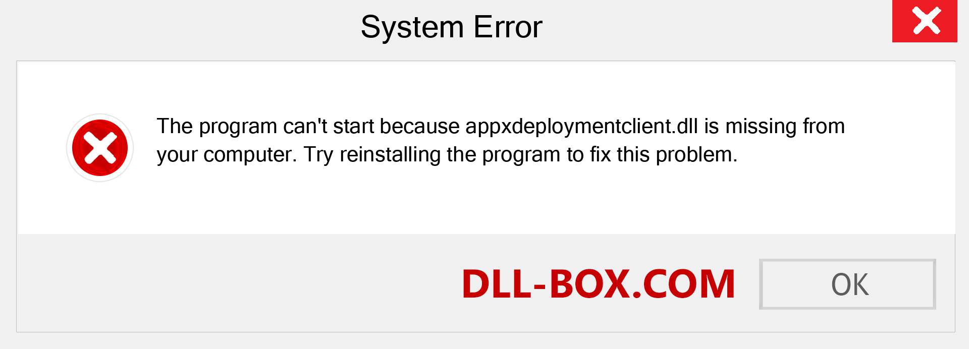  appxdeploymentclient.dll file is missing?. Download for Windows 7, 8, 10 - Fix  appxdeploymentclient dll Missing Error on Windows, photos, images