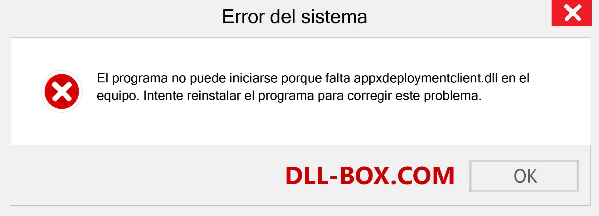 ¿Falta el archivo appxdeploymentclient.dll ?. Descargar para Windows 7, 8, 10 - Corregir appxdeploymentclient dll Missing Error en Windows, fotos, imágenes